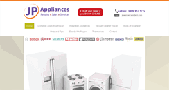 Desktop Screenshot of jpappliances.co.uk